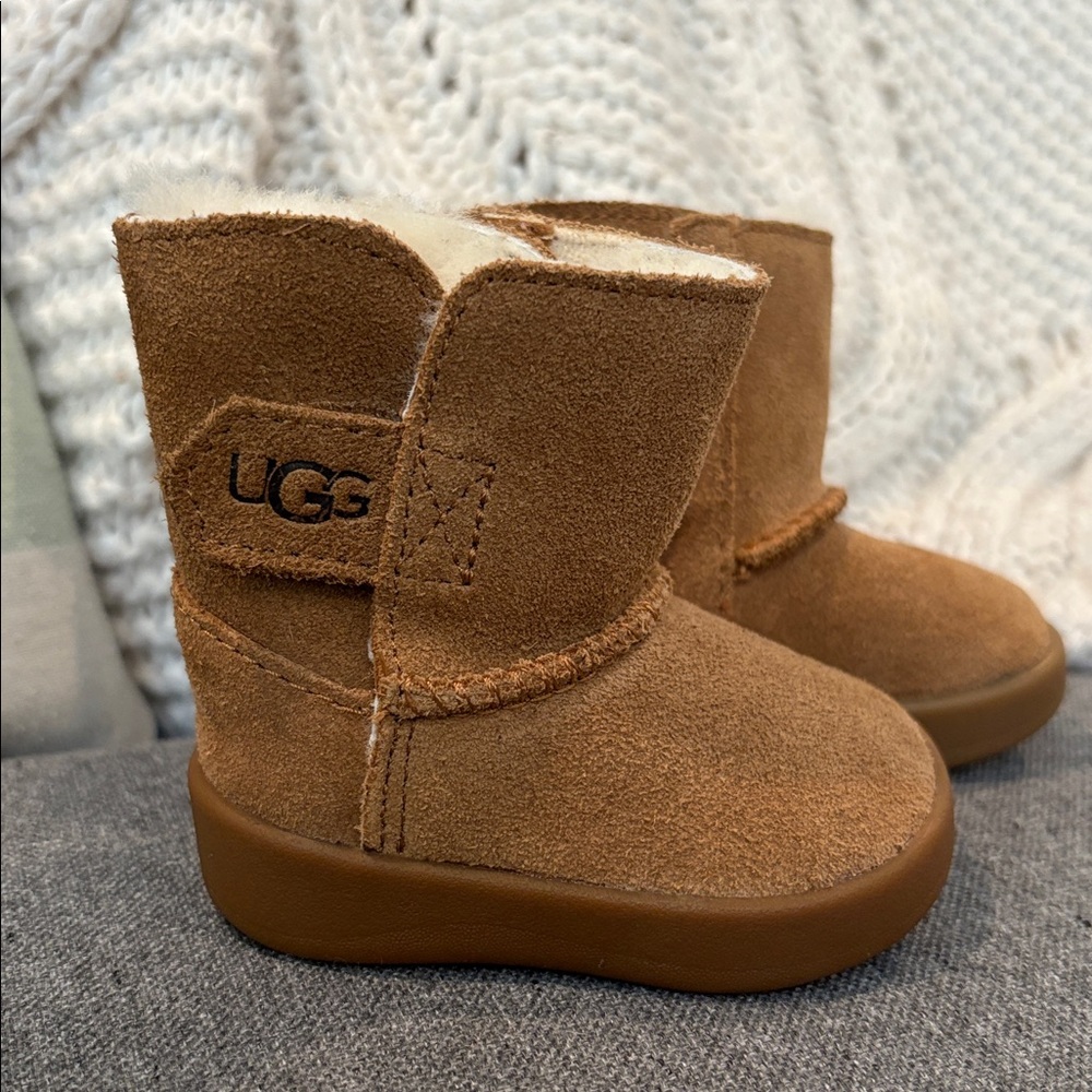 UGG Chestnut Suede Shearling Infant Boots
